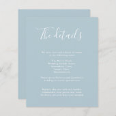 Budget Moderne Lichte Blauwe Weddenschap Details U (Voorkant / Achterkant)