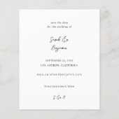 Budget Moderne M Foto Verticale afbeelding Opslaan Flyer (Achterkant)