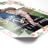 Budget moderne mariage chic photo florale enregist (Coin)