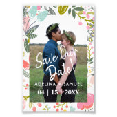 Budget moderne mariage chic photo florale enregist (Devant)