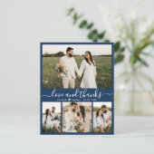 Budget Moderne Mariage photo de la Marine Carte de (Debout devant)