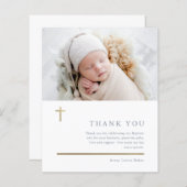 Budget Moderne Minimale Photo Baptism - Hartelijk  (Voorkant / Achterkant)