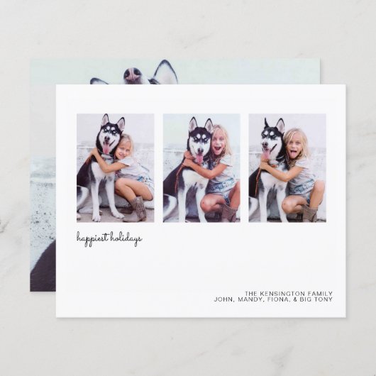 Budget Moderne Minimaliserende Vakantie Foto (Voorkant / Achterkant)