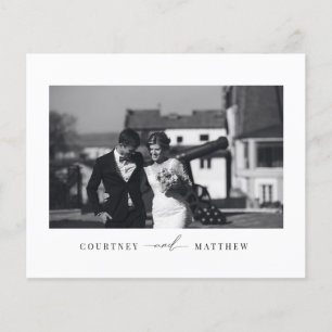 Budget Moderne Minimalistische Foto Hartelijk dank Flyer