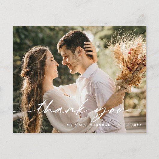 Budget Moderne Minimalistische Foto Hartelijk dank Flyer (Voorkant)