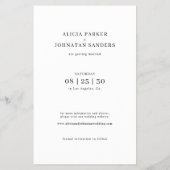 Budget moderne multi foto bruiloft opslaan van de  flyer (Achterkant)