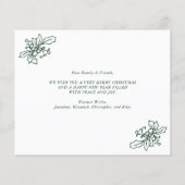 Budget Moderne Photo Collage de Noël Carte de vaca (Dos)