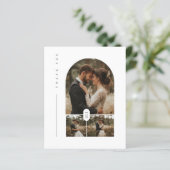 Budget Moderne Photo Collage Mariage Carte de reme (Debout devant)