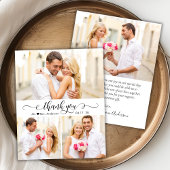 Budget Moderne Photo Collage Mariage Carte de reme