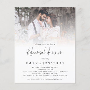 Budget Moderne Photo Overlay Rehearsal Dinner