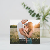 Budget moderne photo pleine carte de vacances (Debout devant)