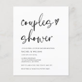 Budget Moderne QR Code Koppels Douche Flyer (Voorkant)