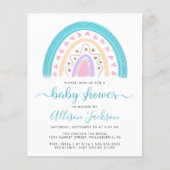 Budget Moderne Rainbow-Baby shower (Voorkant)