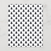 Budget Moderne Red Merry-kerstfotokaart Flyer (Achterkant)