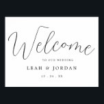 Budget Moderne Rustic Script Mariage Affiche de bi<br><div class="desc">Budget Moderne Rustic Script Mariage Affiche de bienvenue</div>