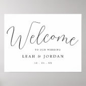 Budget Moderne Rustic Script Mariage Affiche de bi (Devant)