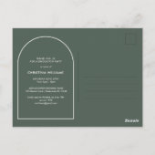 Budget Moderne Script Foto Afstudeer Uitnodiging (Achterkant)