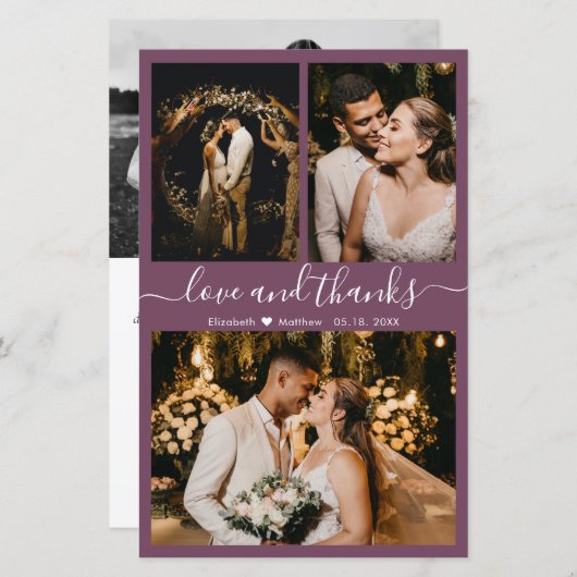 Budget Moderne Script Photo Weddenschap Hartelijk  (Voorkant / Achterkant)