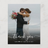 Budget Moderne Script Photo Weddenschap Hartelijk  (Voorkant)