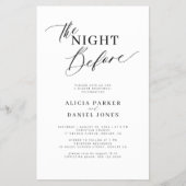 Budget moderne script repetitie dineruitnodiging flyer (Voorkant)