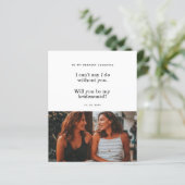 Budget Moderne Serez-Vous Mon Carte photo D'Épouse (Debout devant)