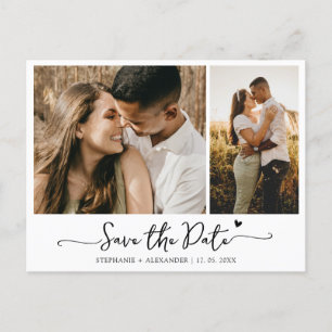Budget Moderne Typografie Collage Save the Date Aankondigingskaart