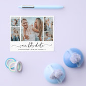 Budget Moderne Typografie Collage Save The Date Flyer (Enkel)