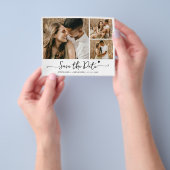 Budget Moderne Typografie Collage Save the Date Flyer (Hand)