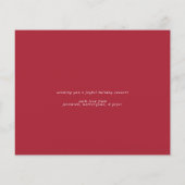 Budget Moderne Typografie Merry kerstfoto (Achterkant)