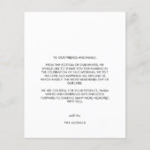 Budget Moderne Volledige Foto Weddenschap Bedankt  Flyer (Achterkant)