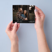 Budget Modrn Chic Foto Horizontaal Save the Date B Flyer (Hand)