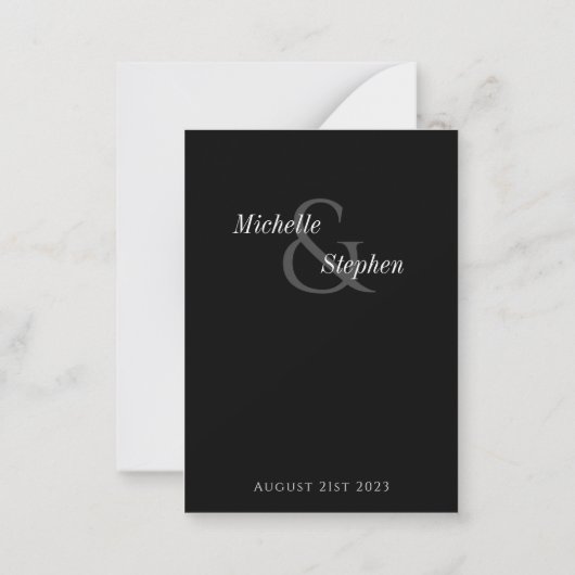 budget monochrome plat Enregistrer la carte de dat (Dos)