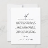 BUDGET Monogrammed Typography Script Fotobruiloft (Achterkant)