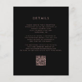 Budget Moody Bloemendecor Paars QR Code Bruiloft (Achterkant)