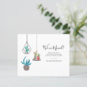 Budget Moving Address Aankondiging Boho Chic (Staand voorkant)