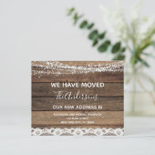 Budget Moving Announc Rustic Farmhouse Wood (Staand voorkant)
