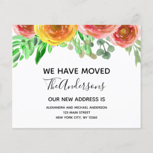 Budget Moving Announge Floral Blush Pink Flyer