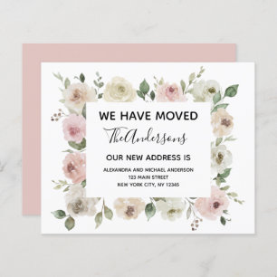 Budget Moving Announge Stusty Pink Floral