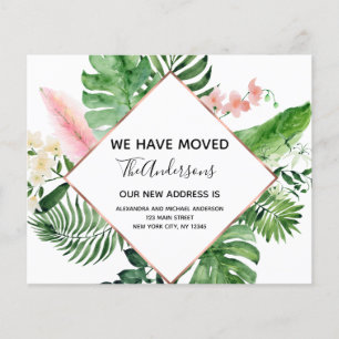 Budget Moving Announge Tropische Floral