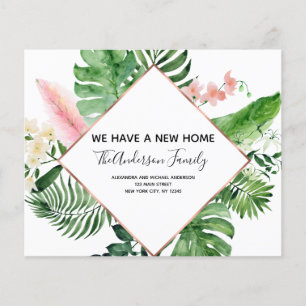 Budget Moving Announge Tropische Floral