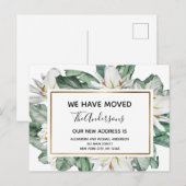 Budget Moving Announge Tropische Floral Briefkaart (Voorkant / Achterkant)