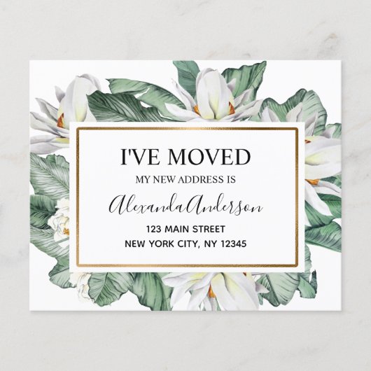 Budget Moving Announge Tropische Floral Flyer (Voorkant)