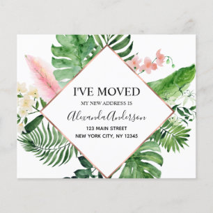Budget Moving Announge Tropische Floral Flyer