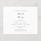 Budget Mr. & Mrs Photo Wedding Announcement Flyer (Achterkant)