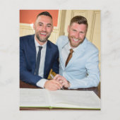 Budget Mr. Script Photo Gay Wedding Bedankt (Achterkant)