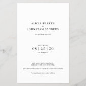 Budget multi foto collage bruiloft opslaan van de  flyer (Achterkant)