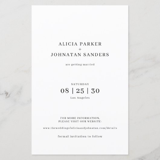 Budget multi foto collage opslaan van de datum bru (Achterkant)