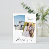 Budget Multi Foto's Bruiloft Dank u Kaarten (Staand voorkant)