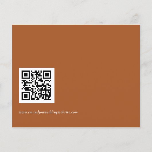 Budget najaar Florals QR Code Weddenschap Online R (Achterkant)