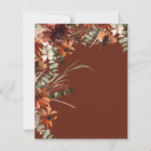 Budget najaar Terracotta Rustic Wedding Flyer (Achterkant)